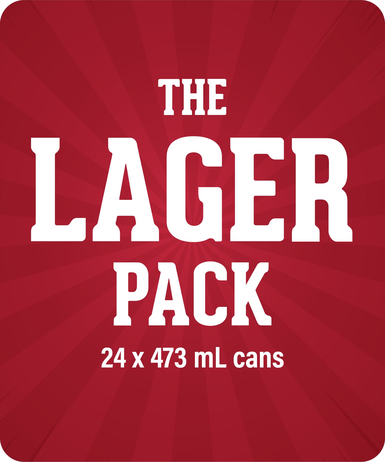 The Lager Pack - Mixed Pack x 473ml Cans